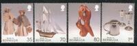 Briefmarken Bermuda 2003 Kunsthandwerk I Schiff Puppen Silber Plastik 853-856 MNH -