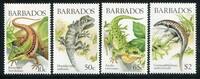 Briefmarken Barbados 1988 Echsen Lizards Reptilien Reptiles 697-700 Postfrisch MNH -