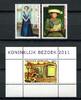 Briefmarken Karibische Niederlande 2011 Königlicher Besuch Royal Visit 16-17 + Block 1 MNH -