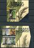 Briefmarken St. Vincent Eidechsen Lizards Reptilien Reptiles 7047-7050 Block 722 MNH -