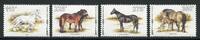 Briefmarken Niederländische Antillen 1996 Pferde Horses Tiere Haustiere 874-877 MNH -