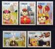 Briefmarken Curacao 2011 Jahr des Hasen Year of the Rabbit Zodiac Neujahr 14-18 MNH -