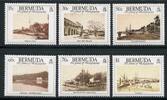 Briefmarken Bermuda 1989 Hist. Ansichten Hafen Photographien Harbour 544-549 Postfrisch MNH -