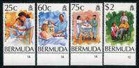 Briefmarken Bermuda 1994 Gesundheitsfürsorge Medizin Pflegepersonal 655-658 MNH -
