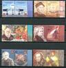 Briefmarken Kiribati 2006 Darwin Brunel Kolumbus Mozart Edison Concorde Musik 997-1008 MNH -