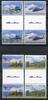 Briefmarken Südgeorgien 2007 Falkland-Krieg Militär Hubschrauber 437-440 Stegpaare MNH -