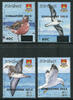 Briefmarken Kiribati 2015 Vögel Birds Aufdruck Singapore Overprint 1158-1161 MNH -