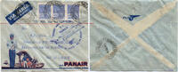 Briefmarken Brasilien 1939 FFC Erstflugbrief Panair Pocos de Caldas Rio de Janeiro / -