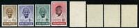 Briefmarken Indien India 1948 Mahatma Gandhi Unabhängigkeit 187-190 Postfrisch MNH White Gum -