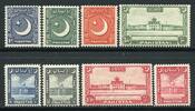 Briefmarken Pakistan 1949 Freimarken Einheimische Motive Ansichten 47-54 Definitives MNH -