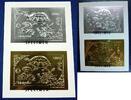 Briefmarken Mongolei Mongolia Schildkröte Pilz Blumen 2477-78 Block Proof Specimen / 28 -
