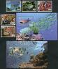 Briefmarken Kambodscha Cambodia 2021 Fische Meerestiere Meeresleben Fishes Satz + Blocks MNH -