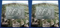 Briefmarken Mongolei Mongolia Eule Panda Butterfly Silber Block 227 Goldinschrift / 62 -