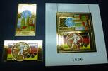 Briefmarken Kambodscha Khmere 1972 Olympiade Olympics Munich Gold 351-52 A Block B MNH -