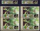Briefmarken Laos 2011 Orchideen Orchids Blumen Flowers 2203-2205 Block und B MNH -