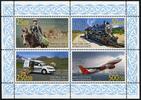 Briefmarken Kirgistan Kyrgyzstan UPU Reiter Eisenbahn Auto Flugzeug Pferd Train Car MNH -