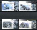 Briefmarken Kirgisien Kyrgyzstan 2012 Schnee-Leopard Wildkatzen 717-720 Ungezähnt Imperf MNH -