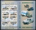 Briefmarken Aserbaidschan Azerbaijan 2013 CEPT Post Fahrzeuge Autos 973-974 D Markenheft MNH -