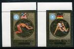 Briefmarken Kambodscha Cambodia 1973 Olympiade Olympics München Schwimmen Gold 368-369 MNH -