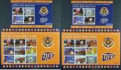 Briefmarken Bhutan 2014 Folklore Masken Brücke UTEP Flaggen Universität 2758-2766 Block -