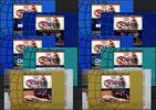Briefmarken Singapur 2003 Block 95-99 Weltstadt Global City CNN Microsoft Siemens Airline -
