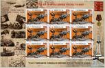 Briefmarken Mongolei Mongolia 75 Jahre Kriegsende 2. Weltkrieg Denkmal Pferde MNH -
