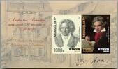 Briefmarken Mongolei Ludwig van Beethoven Geburtstag Komponist Musik Block U Imperf MNH -