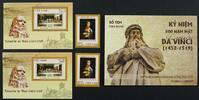 Briefmarken Vietnam Leonardo da Vinci Gemälde Letztes Abendmahl A & B & Markenheft MNH -