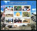 Briefmarken Usbekistan 2012 Armee Militär Panzer Hubschrauber Army 992-999 Kleinbogen MNH -