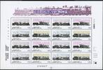 Briefmarken Korea Süd Eisenbahn Trains Lokomotiven 2073-2076 Kleinbogen MNH -