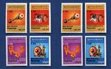 Briefmarken Myanmar Burma 2017 Musikinstrumente Musik Gong Trommel Freimarken 454-457 MNH -