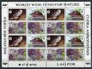 Briefmarken Laos Lao 2004 WWF Schildkröten Turtles ZD-Kleinbogen 1927-1930 Postfrisch MNH -