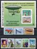 Briefmarken Malediven 1977 Lindbergh Flugzeuge Zeppelin Luftfahrt 721-728 B Block 47 B MNH -