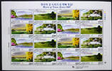 Briefmarken Korea Süd Flüsse Rivers IV Landschaften Landscapes 2769-72 Kleinbogen MNH -