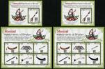 Briefmarken Bhutan Musikinstrumente Musical Instruments Horn Flöte 3041-3046 Block 579 -