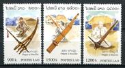 Briefmarken Laos Lao 1998 Mundorgeln Musik Musikinstrumente Music 1645-1647 Postfrisch MNH -