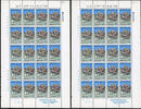 Briefmarken Korea Süd 1988 Antarktis Basis Pinguine Landkarte Antarctic Bogen MNH -
