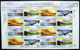 Briefmarken Korea Süd Flüsse Rivers I Landschaften Landscape 2562-65 Kleinbogen MNH -