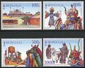 Briefmarken Mongolei Mongolia Klöster Trachten Monasteries Costumes Folklore MNH -