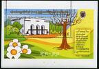 Briefmarken Myanmar Burma Block Universität University Baum Blumen Architektur MNH -
