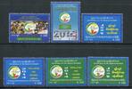 Briefmarken Myanmar Burma 2014 Volkszählung Zensus Census Bevölkerung 426-431 MNH -