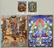 Briefmarken Mongolei Mongolia 2022 Seidenapplikationen Seidenmalerei Kulturerbe Kunst MNH -