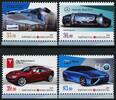 Briefmarken Kirgisien Kyrgyzstan Autos Automobile der Zukunft Cars Mercedes Tesla MNH -