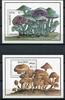 Briefmarken Malediven Maldive 1986 Pilze Funghi Mushrooms Block 130-131 Postfrisch MNH -