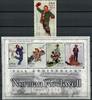 Briefmarken Malediven Maldive Gemälde Paintings Rockwell 4180-4183 Block 548 MNH -