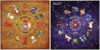 Briefmarken Mongolei 2023 Astrologie Sternzeichen Tierkreiszeichen Astrology Blocks MNH -