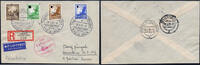 Briefmarken Flugpost Dt. Reich Reko-Brief Frankfurt Rhein-Main nach Mannheim / 647 -