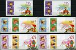 Briefmarken  Hongkong 2017 Fünf Sinne Five Senses Kinder Children Block A-E 325 MNH