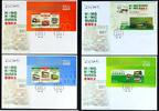 Briefmarken  Hongkong 2013 Busse Verkehrswesen 1829-1834 Block 263-264 FDC incl. H-Blätter BU