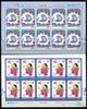 Briefmarken Korea Süd 2012 Jahr der Schlange Year of the Snake 2909-10 Kleinbögen MNH -